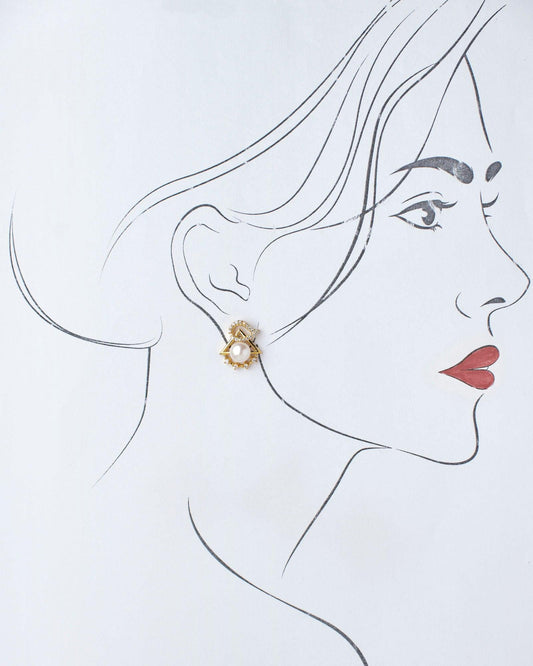 Pretty Stud Pearl Earring - Chandrani Pearls