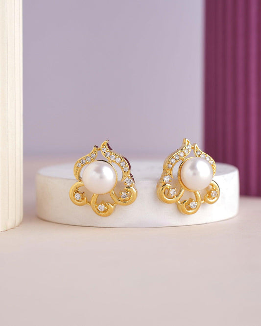 Pretty Stud Pearl Earring - Chandrani Pearls