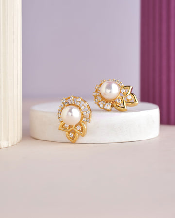 Pretty Stud Pearl Earring - Chandrani Pearls