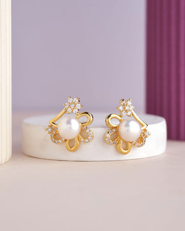 Pretty Stud Pearl Earring - Chandrani Pearls