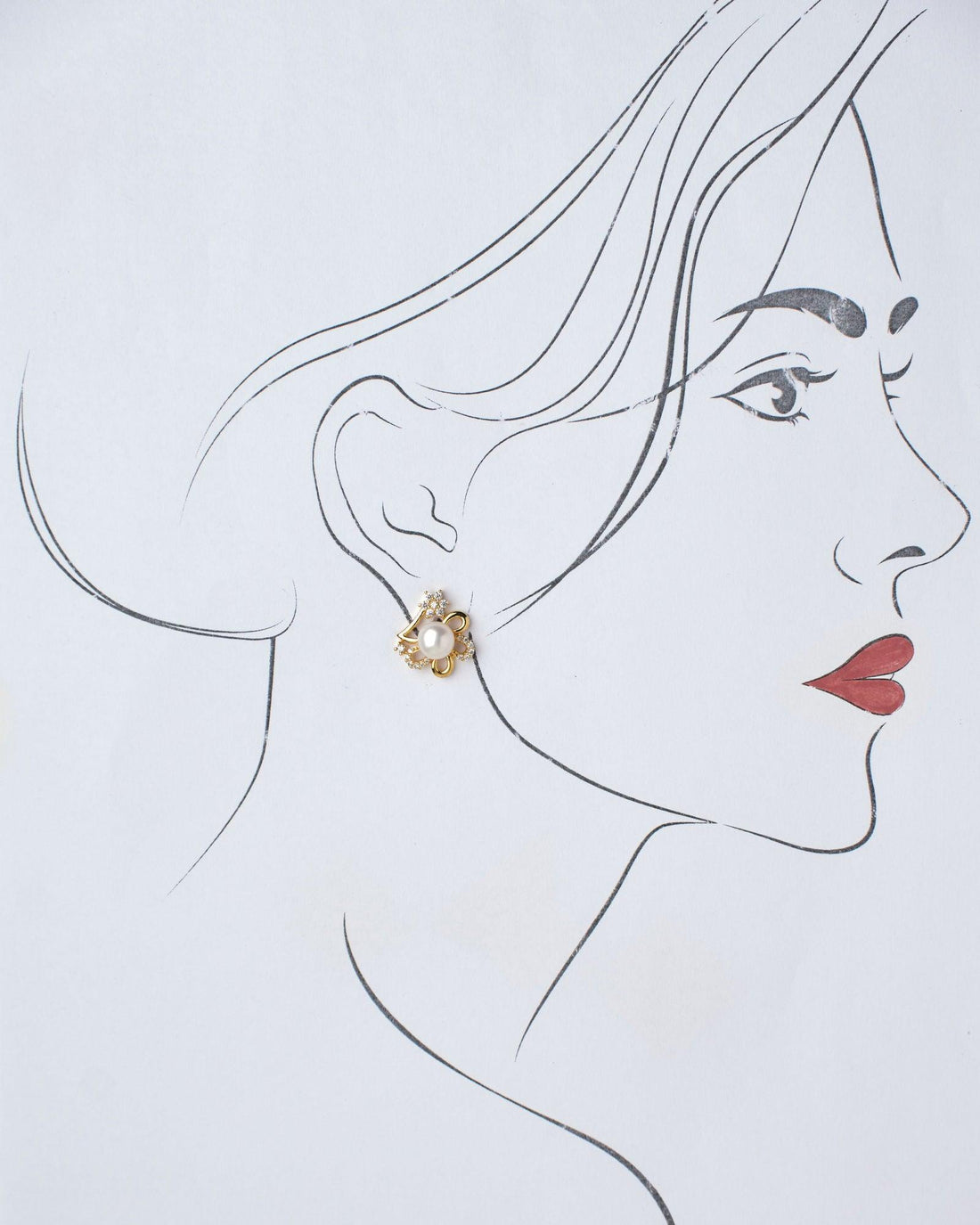 Pretty Stud Pearl Earring - Chandrani Pearls