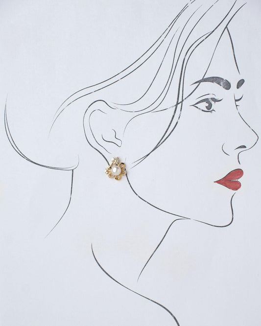 Pretty Stud Pearl Earring - Chandrani Pearls