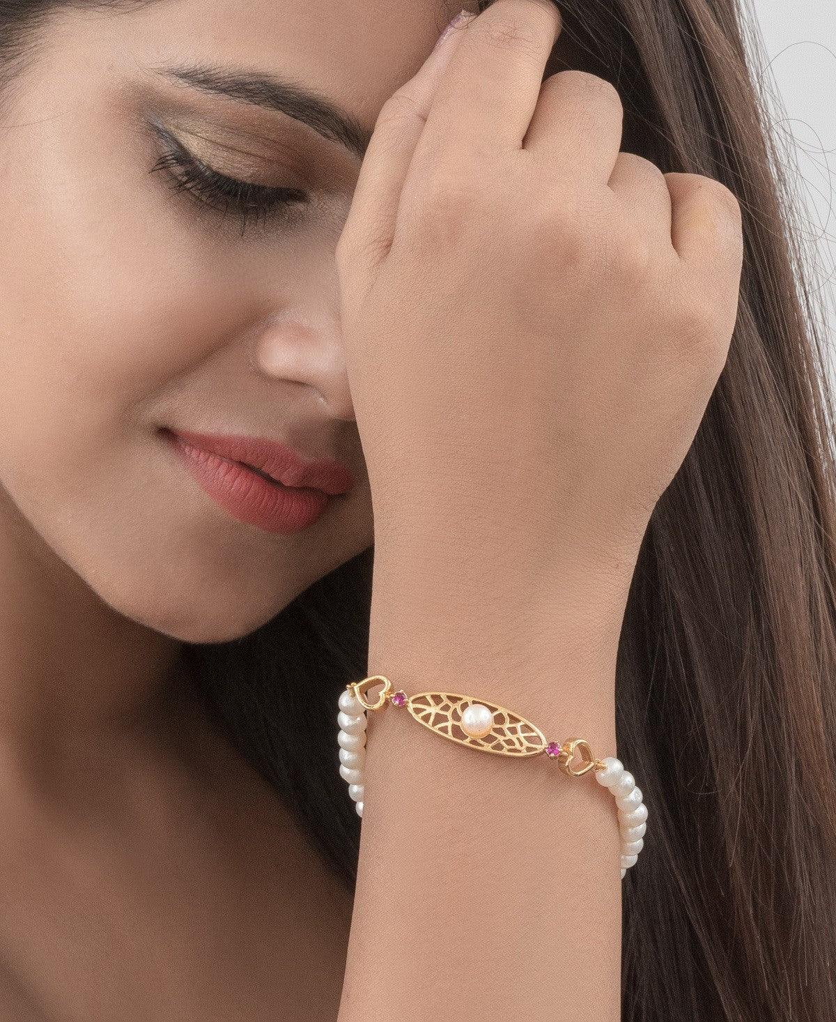 Pretty White Pearl Bracelet - Chandrani Pearls