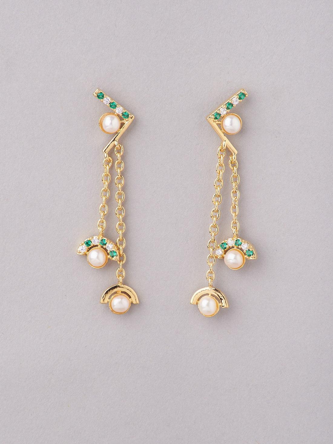 Pretty White Pearl Hang Earring - Chandrani Pearls