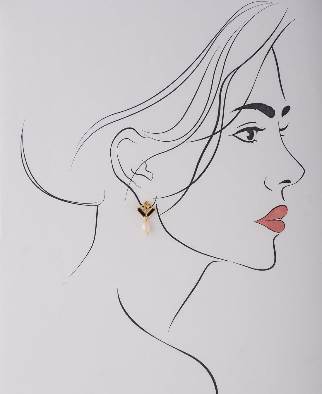 Pretty White Pearl Hang Earring - Chandrani Pearls
