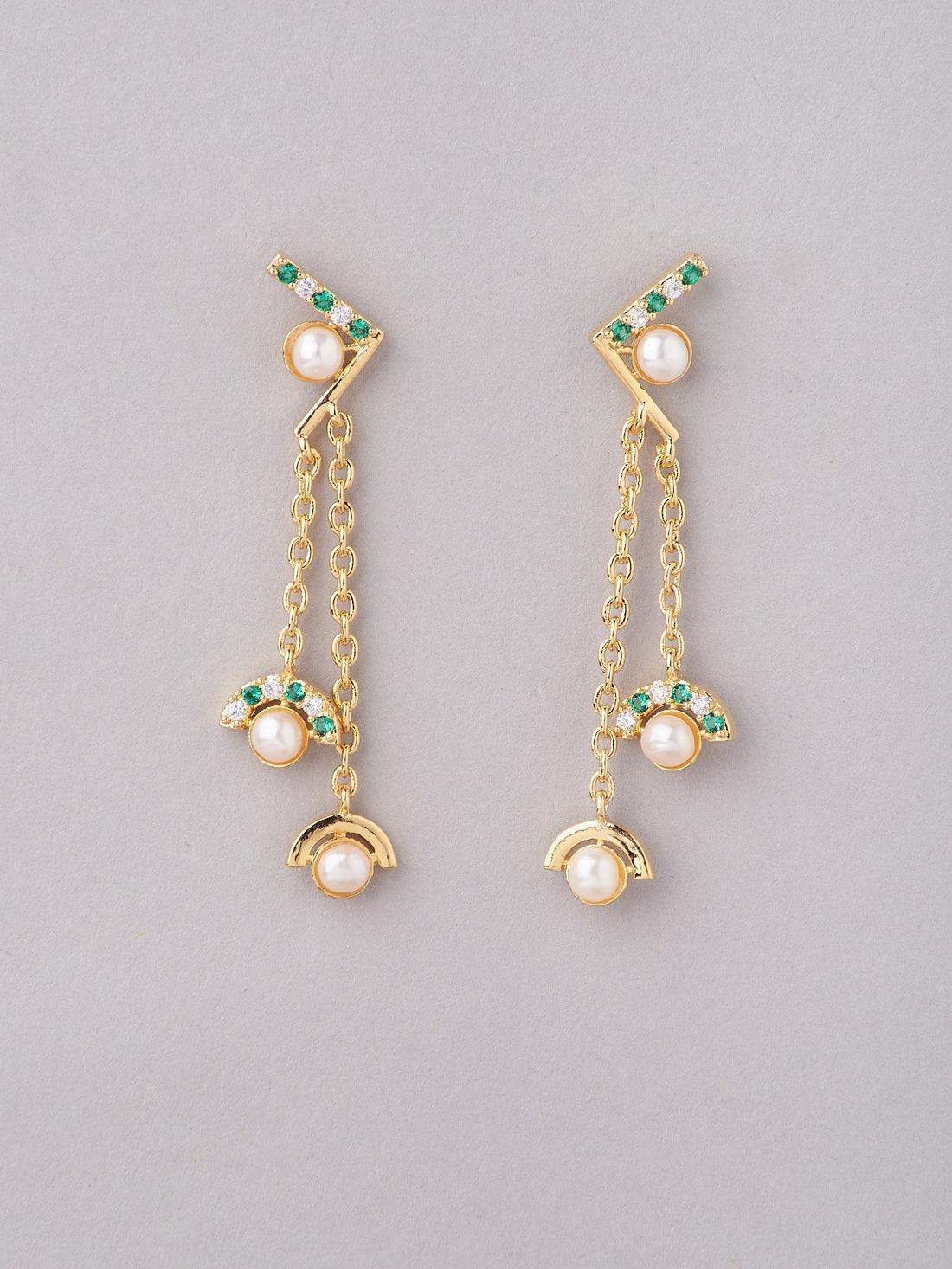 Pretty White Pearl Hang Earring - Chandrani Pearls