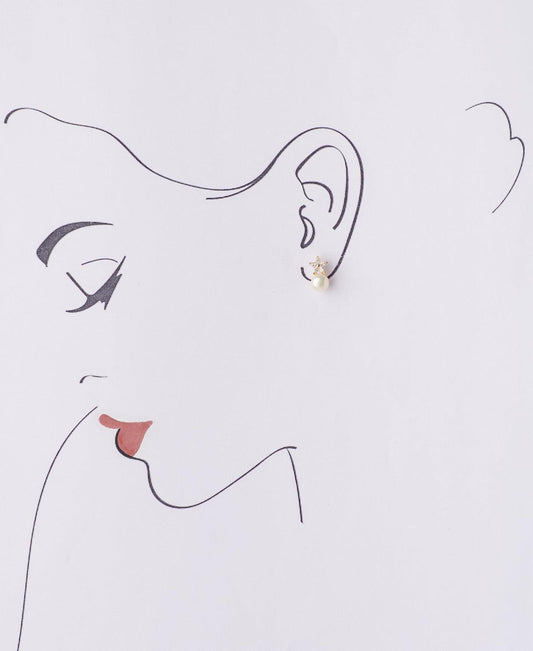Pretty White Pearl Stud Earring - Chandrani Pearls