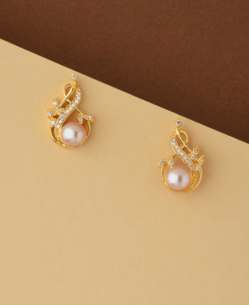 Pretty White Pearl Stud Earring - Chandrani Pearls