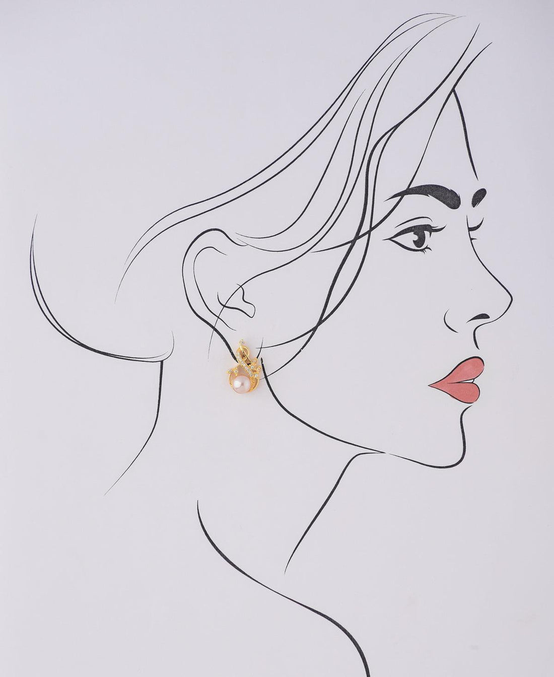 Pretty White Pearl Stud Earring - Chandrani Pearls