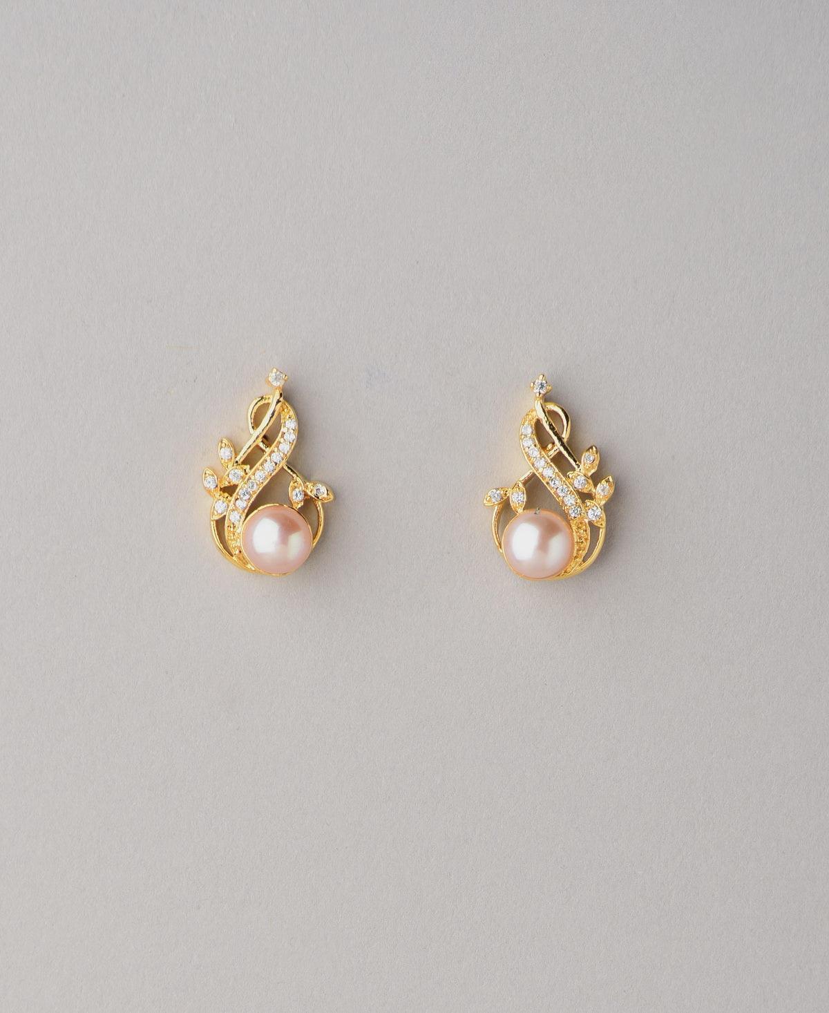 Pretty White Pearl Stud Earring - Chandrani Pearls
