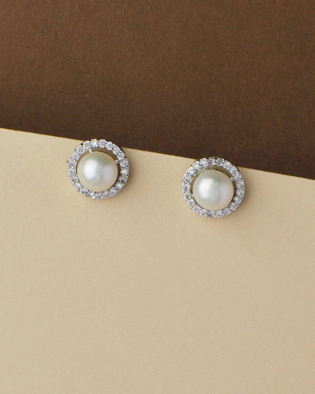Pretty White Pearl Stud Earring - Chandrani Pearls