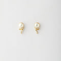 Pretty White Stud Earrings - Chandrani Pearls