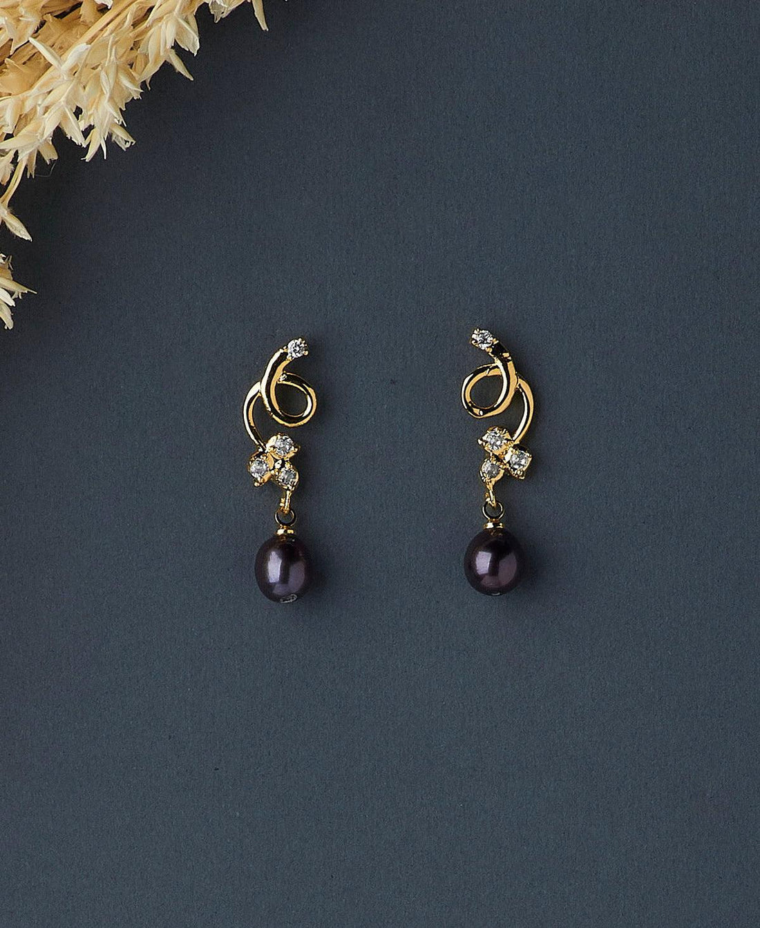 Pretty hanging drop pearl Earring - Chandrani Pearls