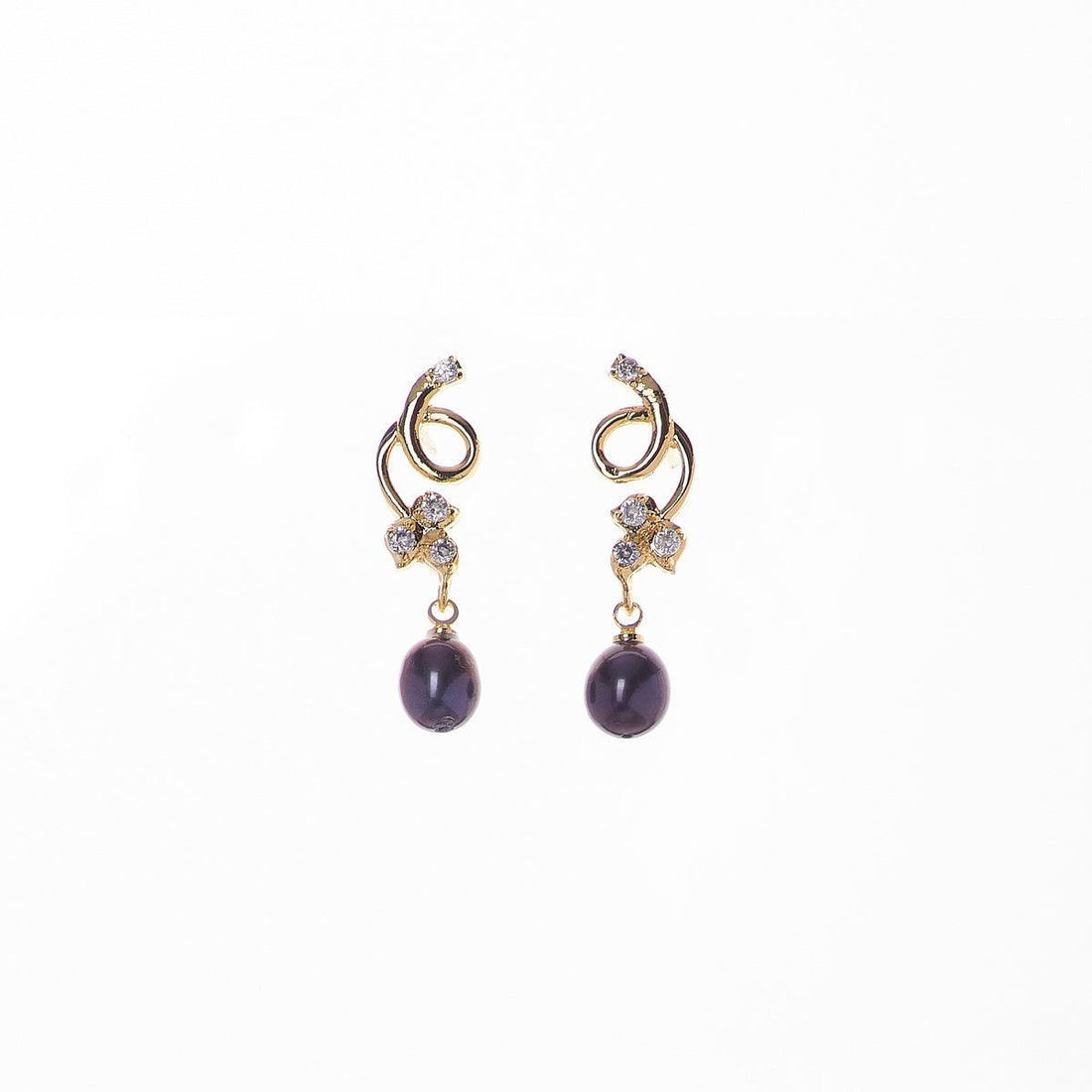 Pretty hanging drop pearl Earring - Chandrani Pearls