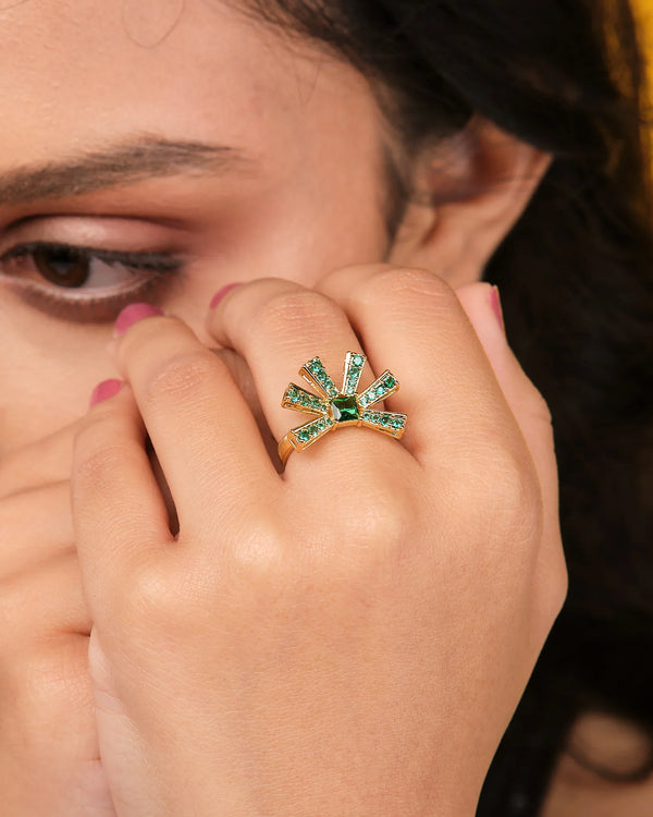 Stone Story Metalic Ring