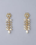 Radiant Floral Antique Jhumkas - Chandrani Pearls