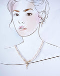 Ravishing CZ Pendant Pearl Necklace Set - Chandrani Pearls