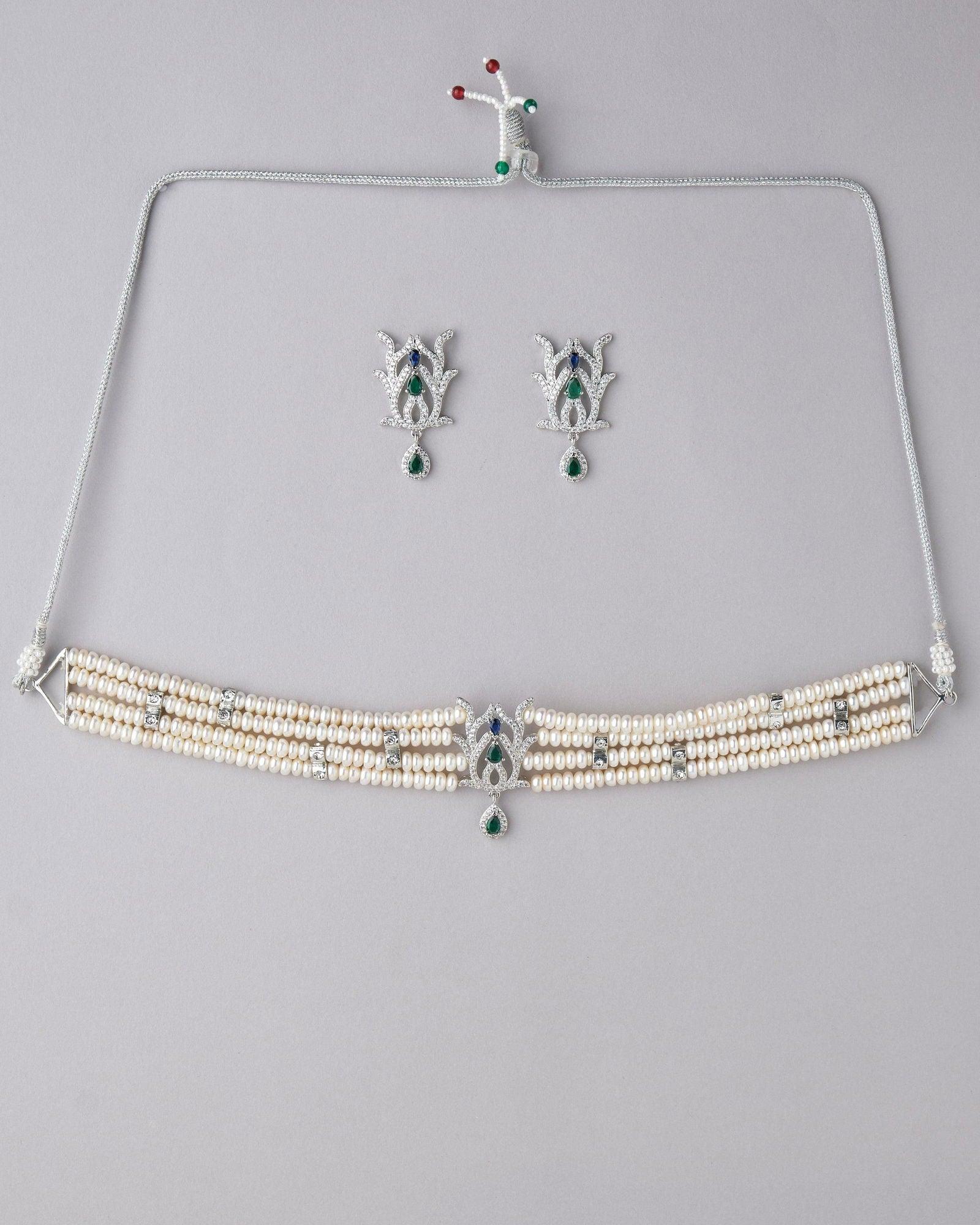 Ravishing Pearl Choker Set - Chandrani Pearls