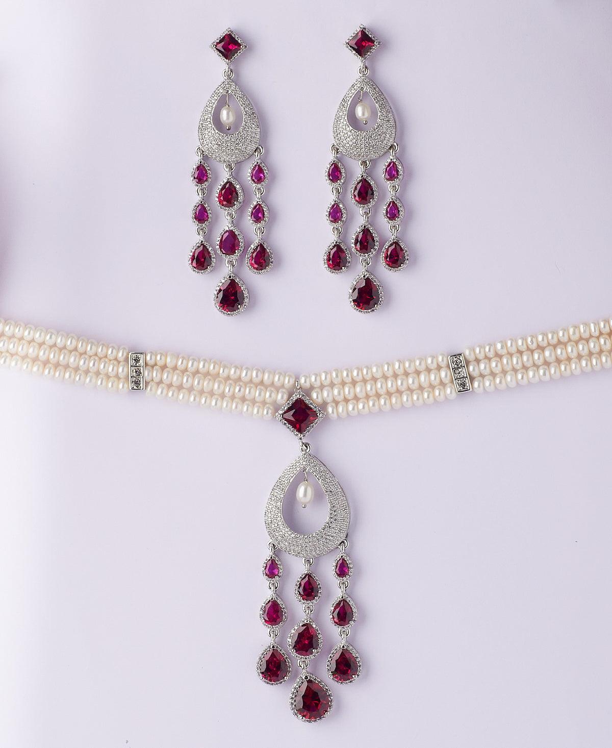 Ravishing Pearl Necklace Set - Chandrani Pearls