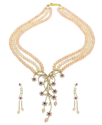 Ravishing Pearl Necklace Set - Chandrani Pearls