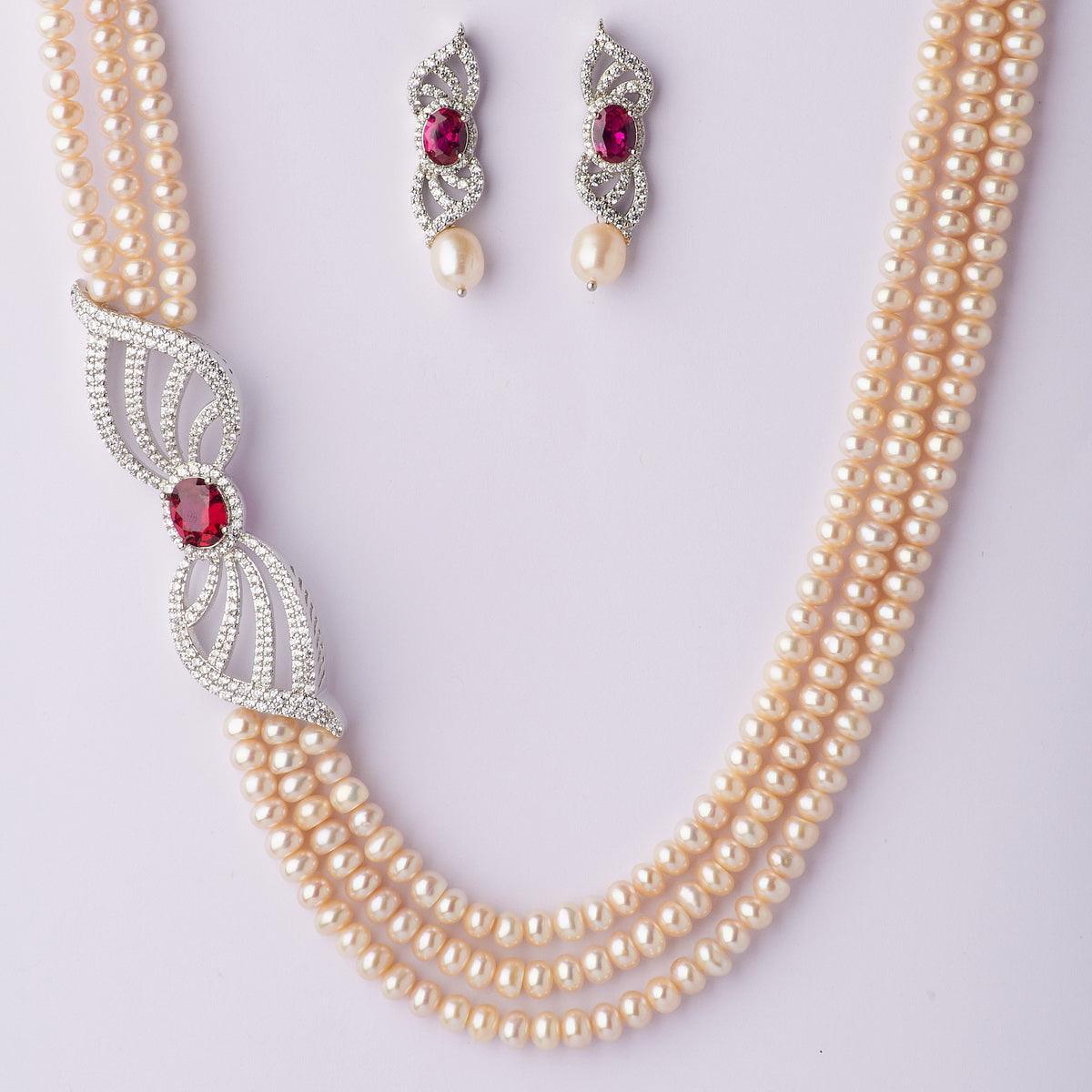 Ravishing Pearl Necklace Set - Chandrani Pearls