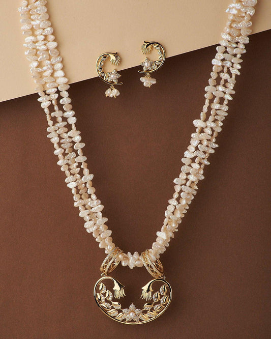 Ravishing Pearl Necklace Set - Chandrani Pearls