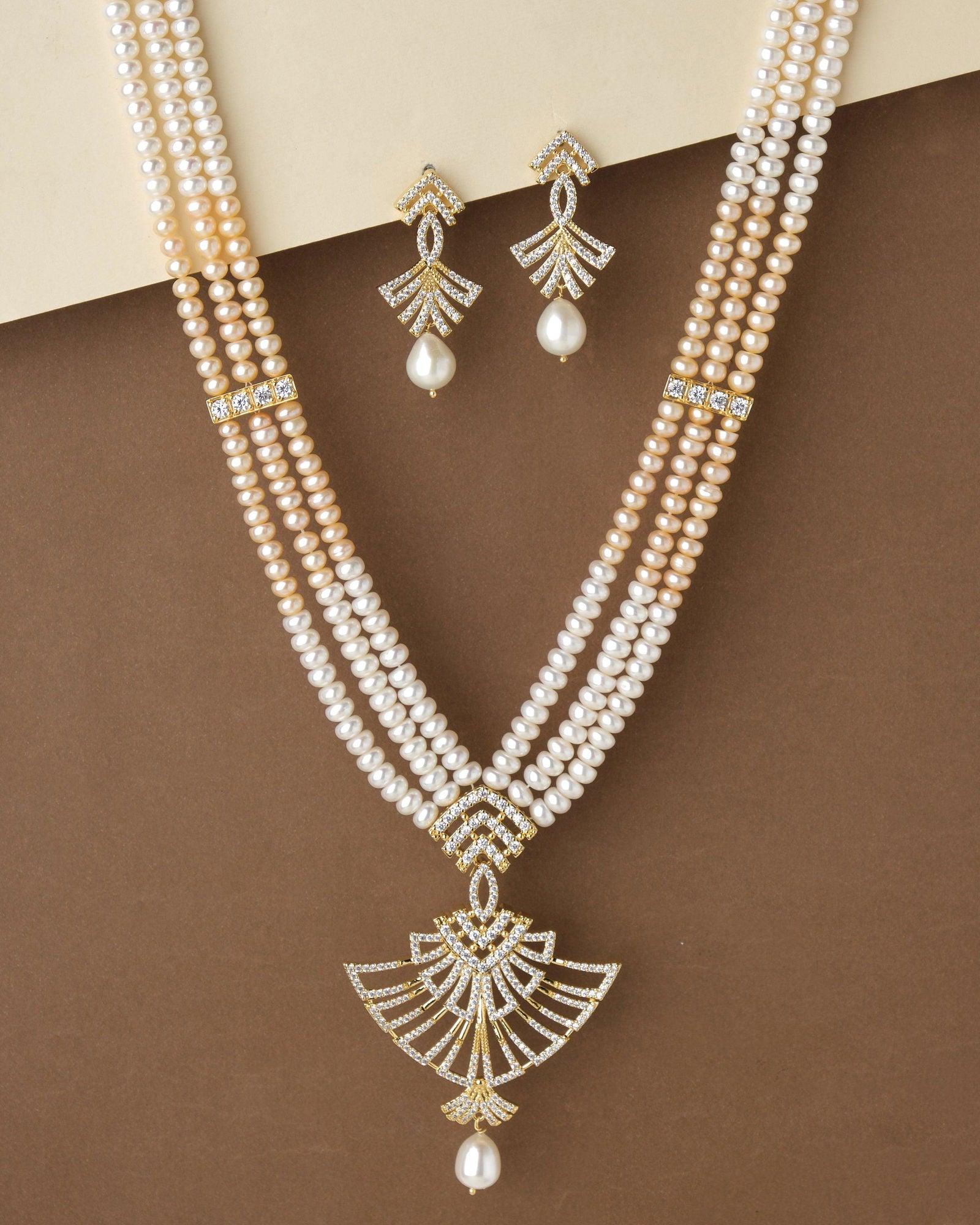 Ravishing Pearl Necklace Set - Chandrani Pearls