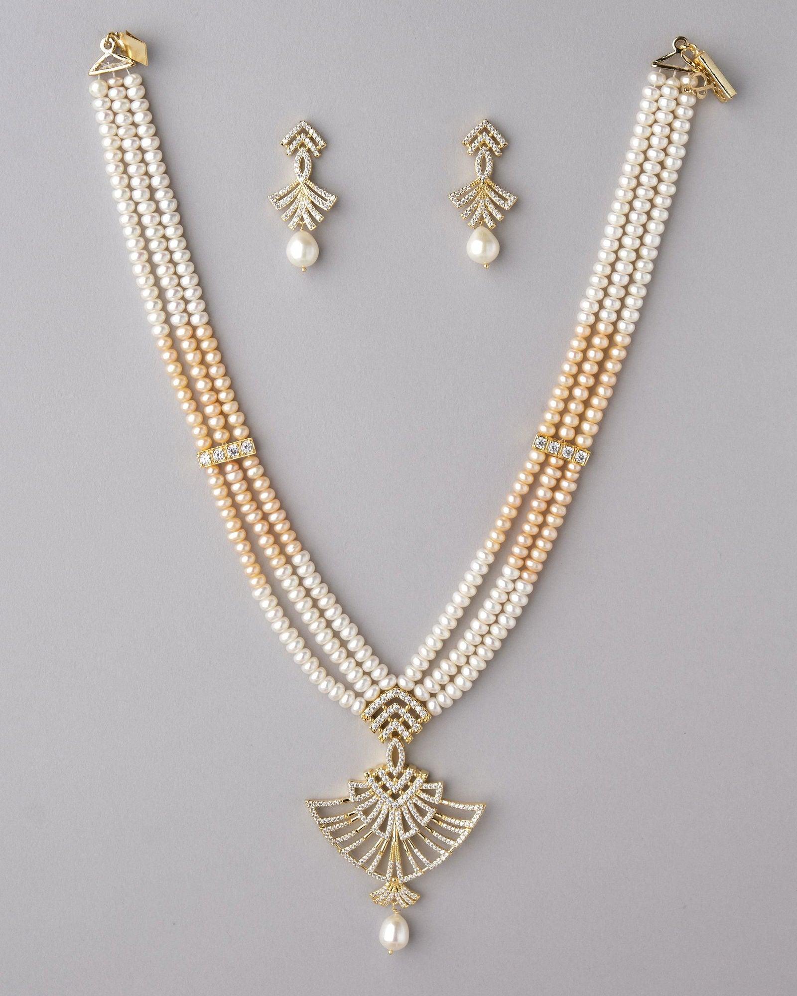 Ravishing Pearl Necklace Set - Chandrani Pearls