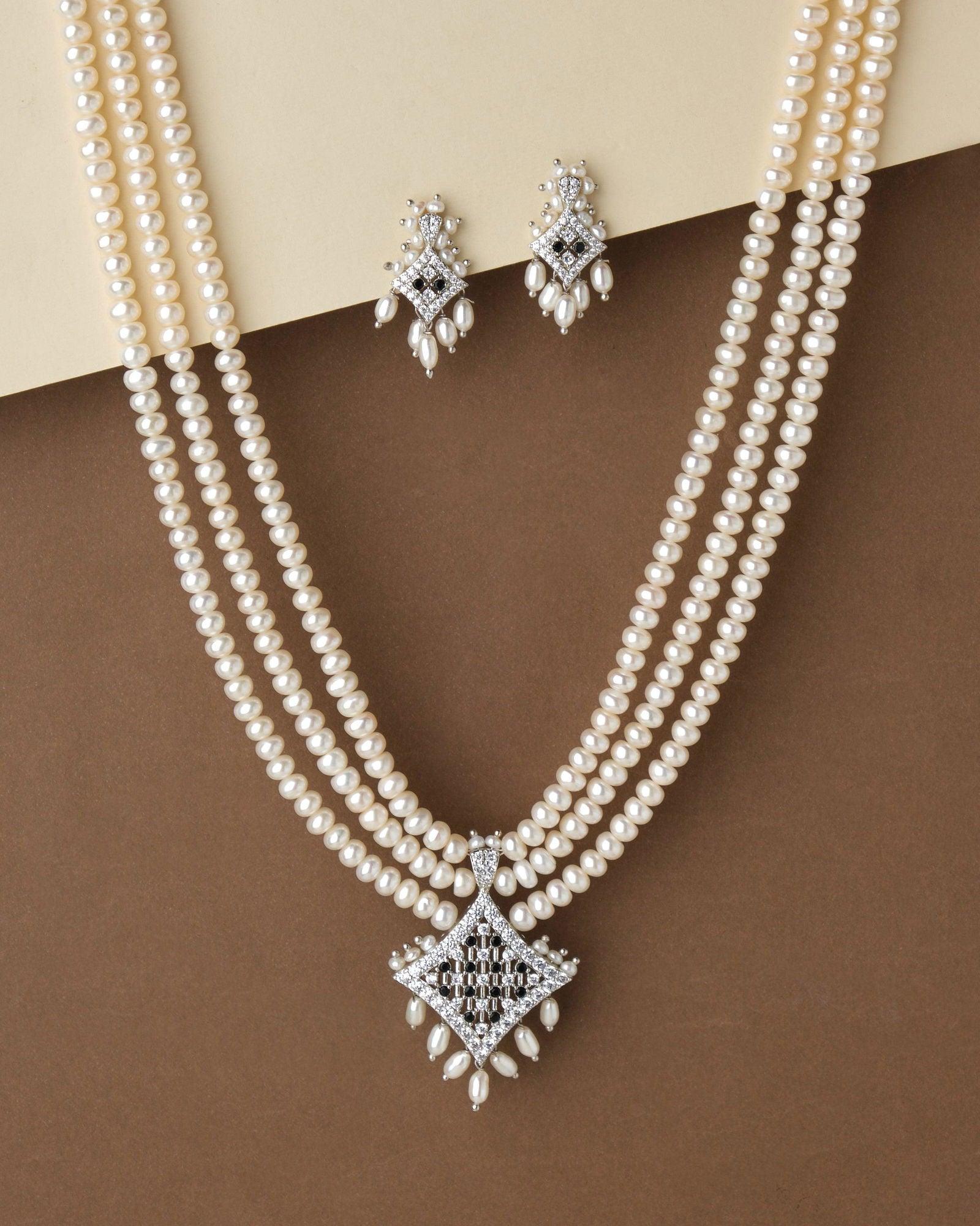 Ravishing Pearl Necklace Set - Chandrani Pearls