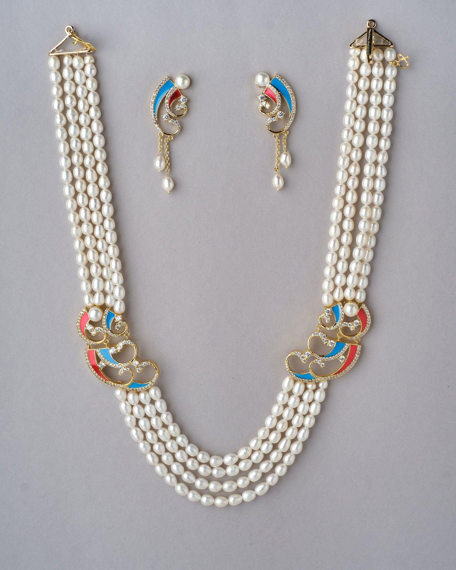 Ravishing Pearl Necklace Set - Chandrani Pearls