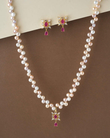 Ravishing Pearl Necklace Set - Chandrani Pearls