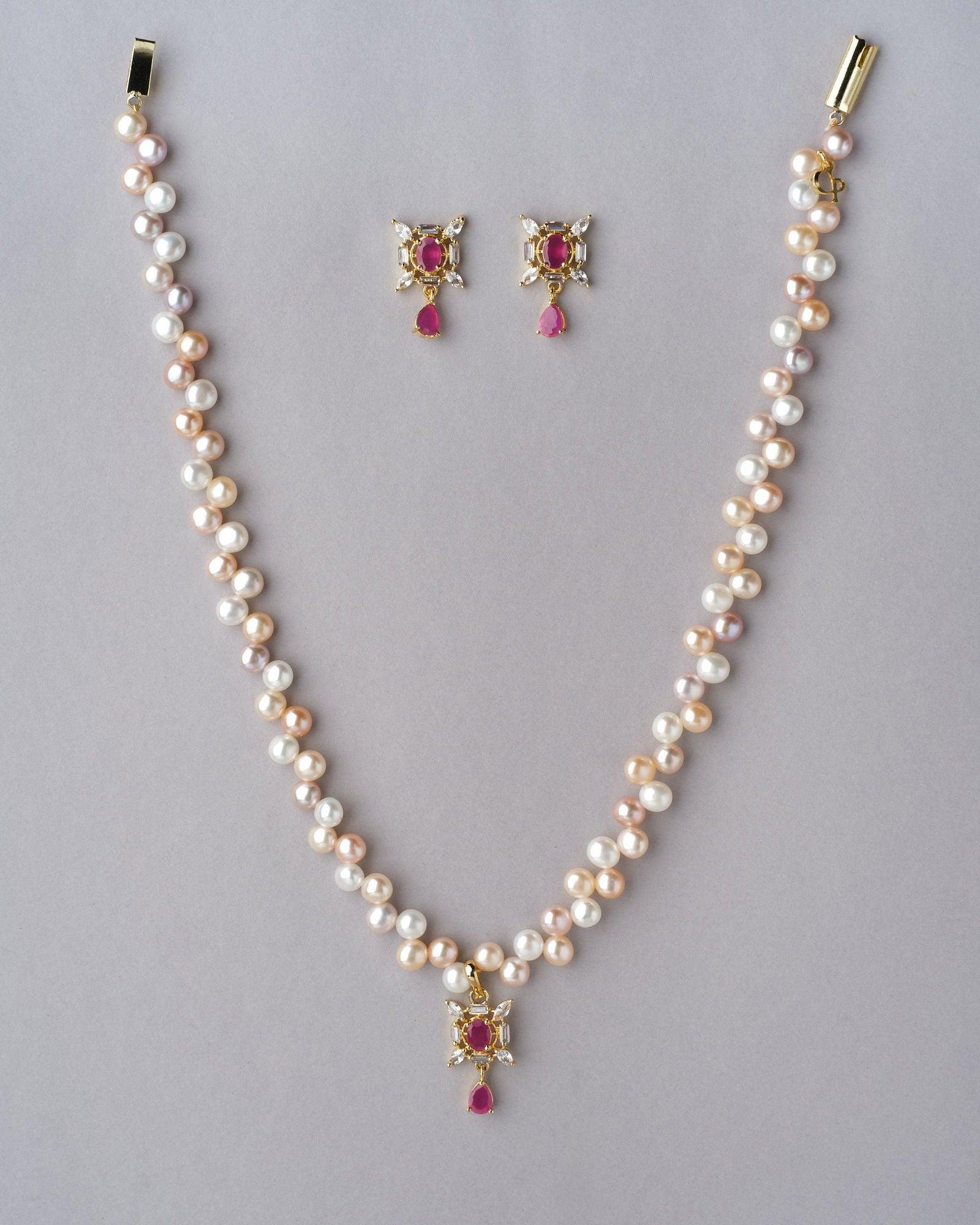 Ravishing Pearl Necklace Set - Chandrani Pearls