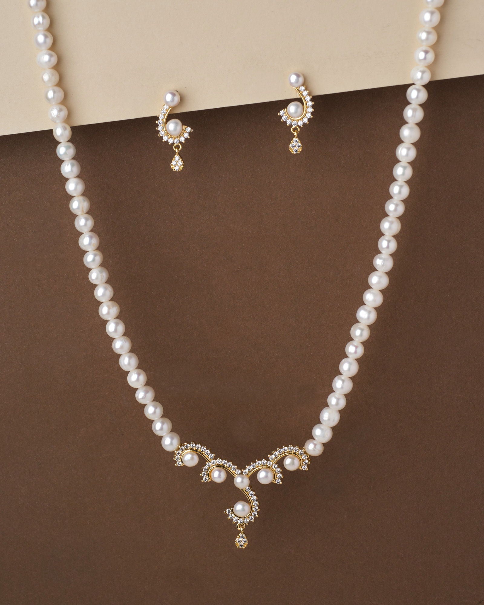 Ravishing Pearl Necklace Set - Chandrani Pearls