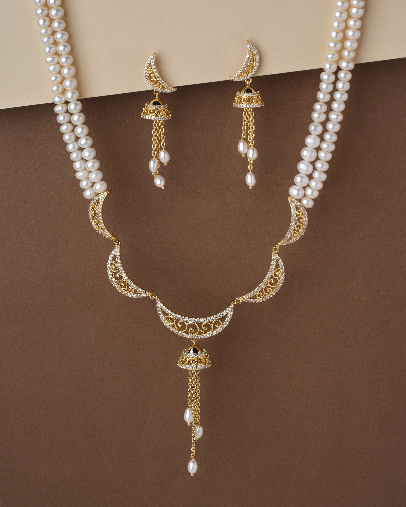 Ravishing Pearl Necklace Set - Chandrani Pearls