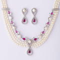 Ravishing Real Pearl Necklace Set - Chandrani Pearls