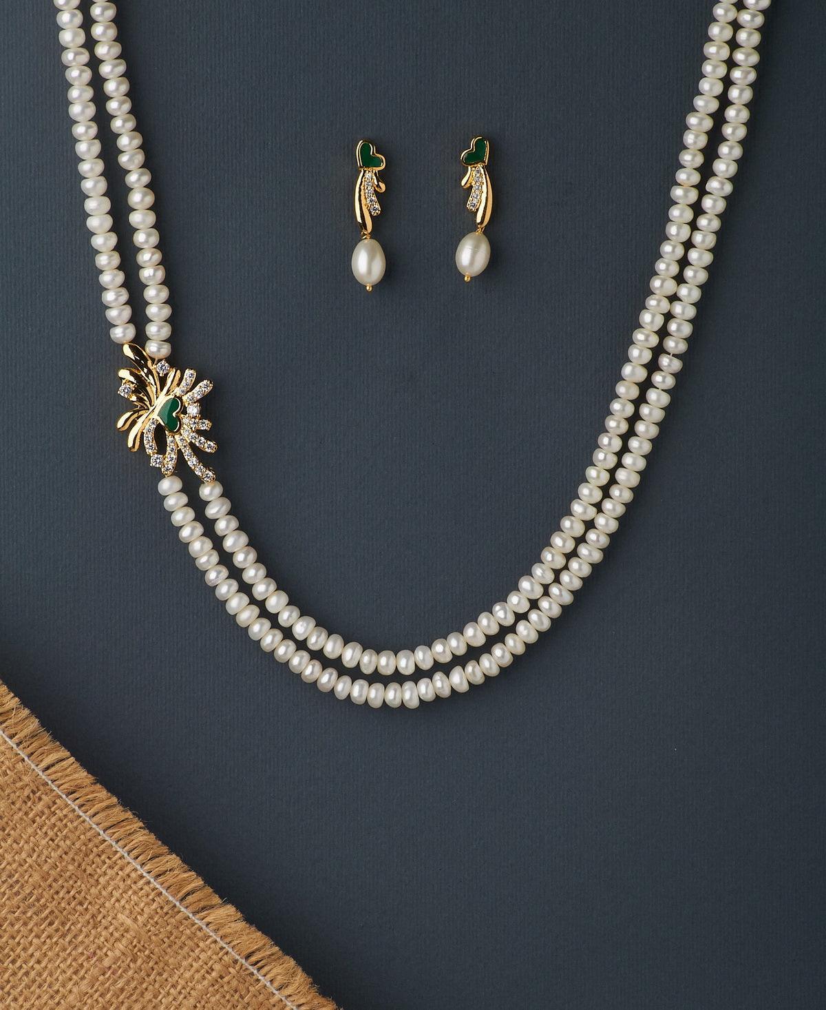 Ravishing Real Pearl Necklace Set - Chandrani Pearls