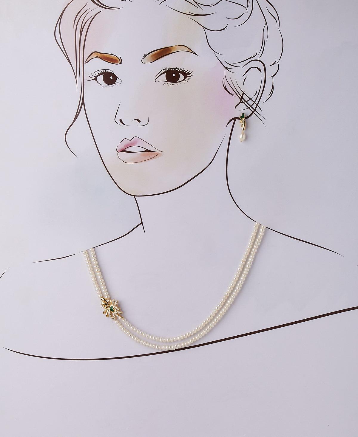 Ravishing Real Pearl Necklace Set - Chandrani Pearls