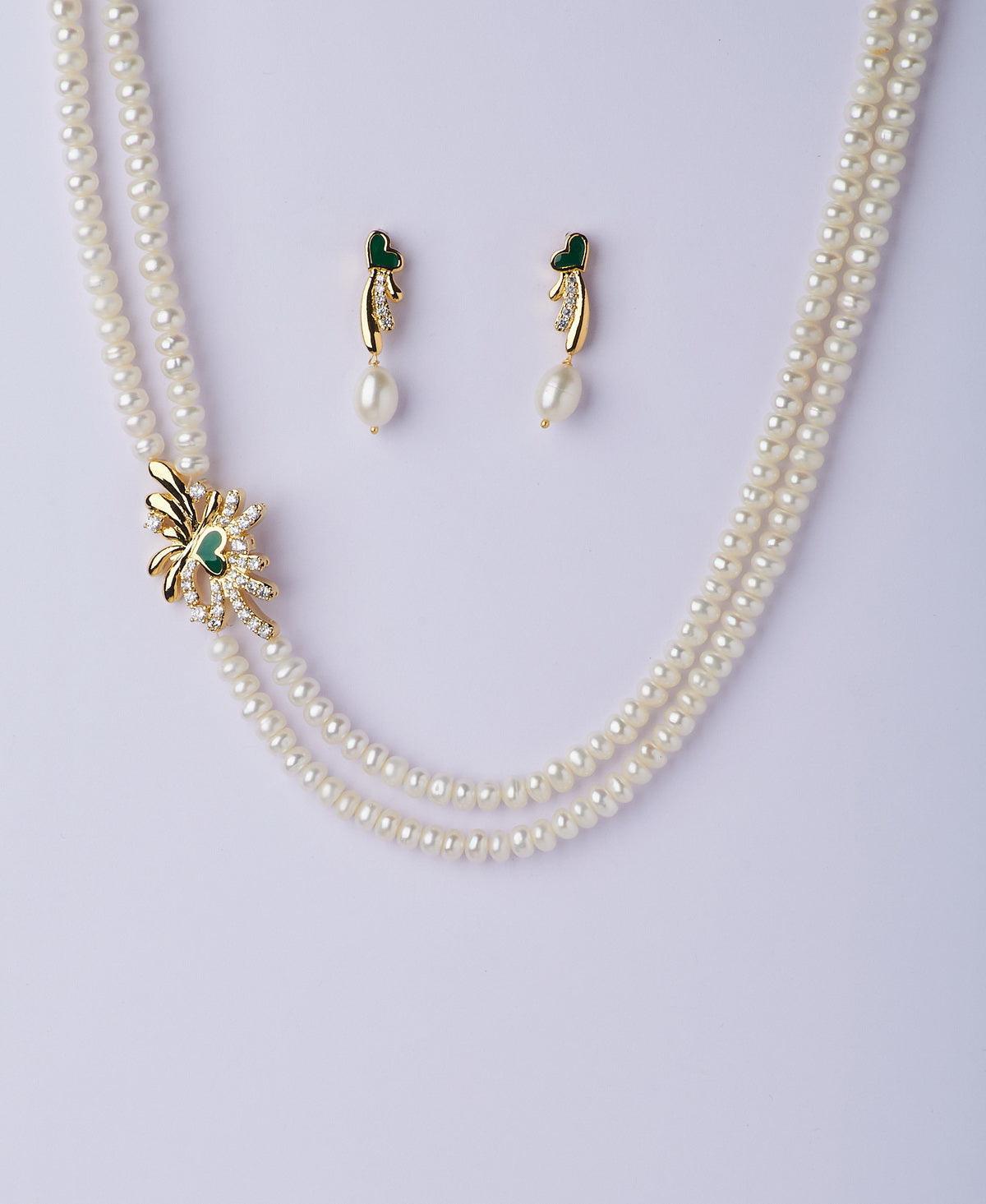 Ravishing Real Pearl Necklace Set - Chandrani Pearls