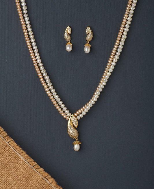 Ravishing Real Pearl Necklace Set - Chandrani Pearls