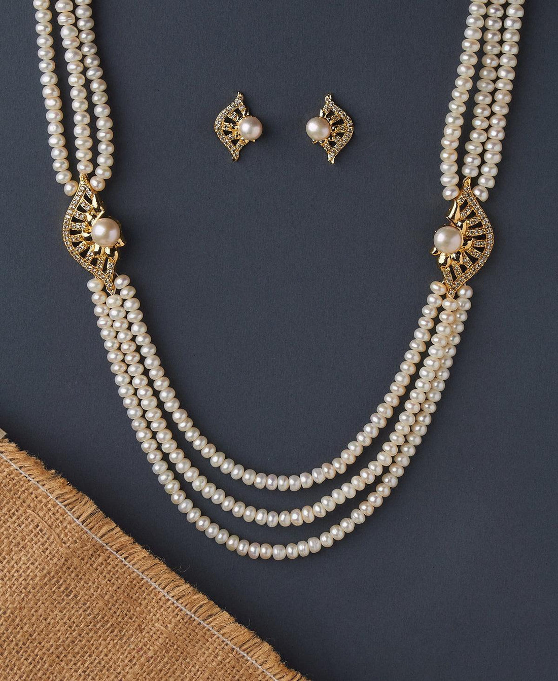 Ravishing Real Pearl Necklace Set - Chandrani Pearls
