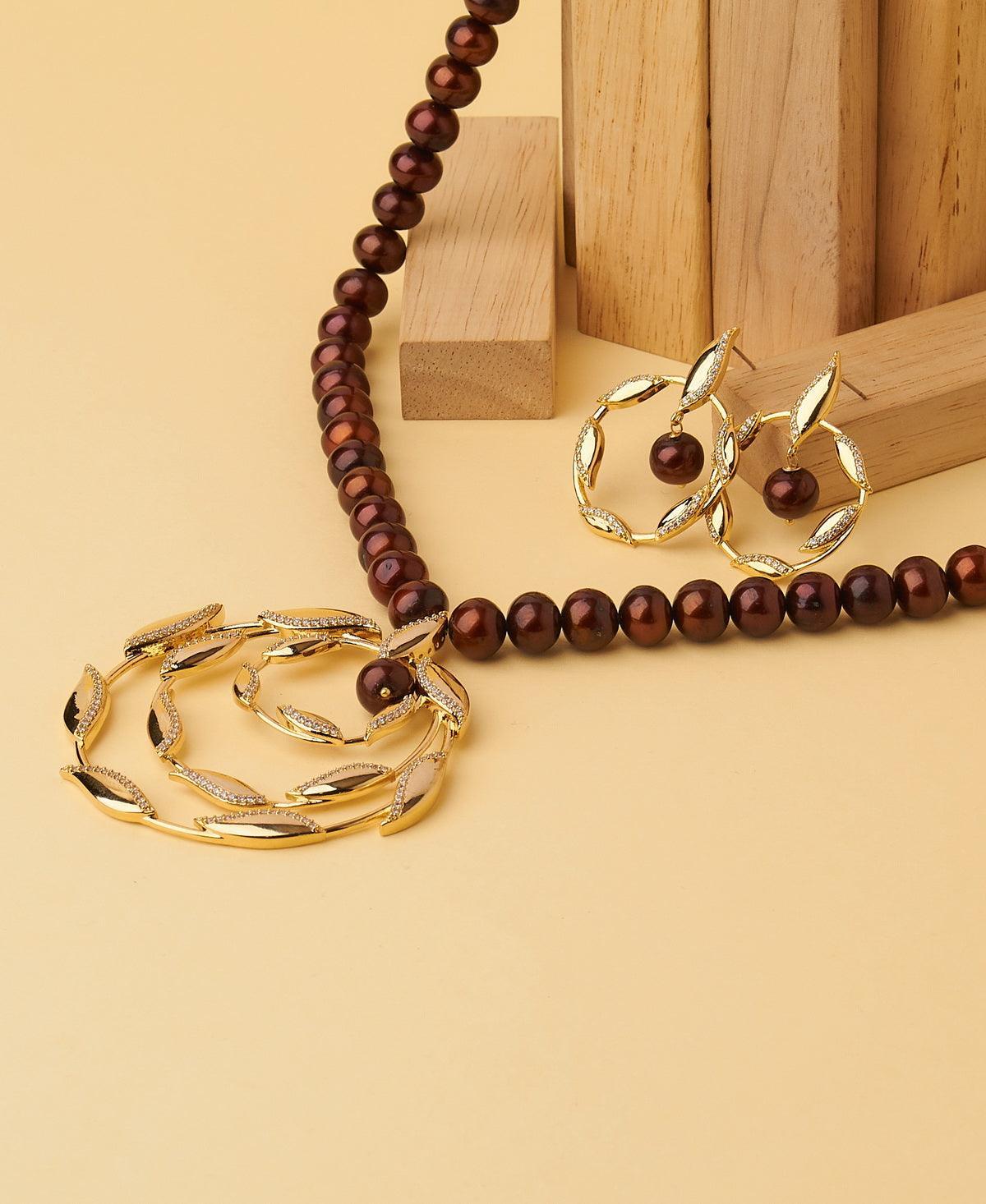 Ravishing Real Pearl Necklace Set - Chandrani Pearls
