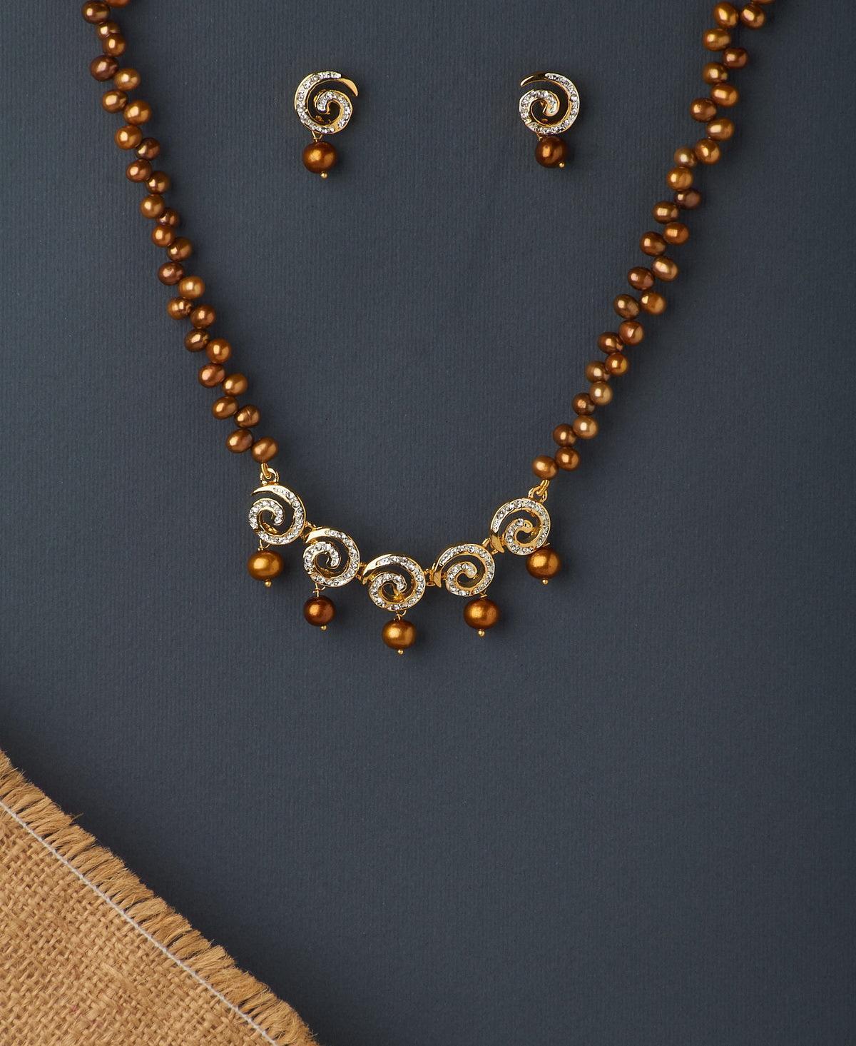 Ravishing Real Pearl Necklace Set - Chandrani Pearls