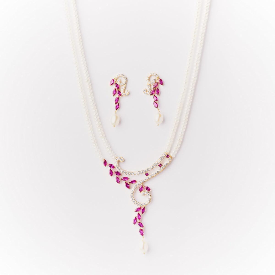 Ravishing Real Pearl Necklace Set - Chandrani Pearls