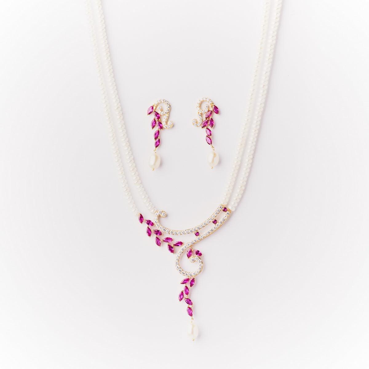 Ravishing Real Pearl Necklace Set - Chandrani Pearls