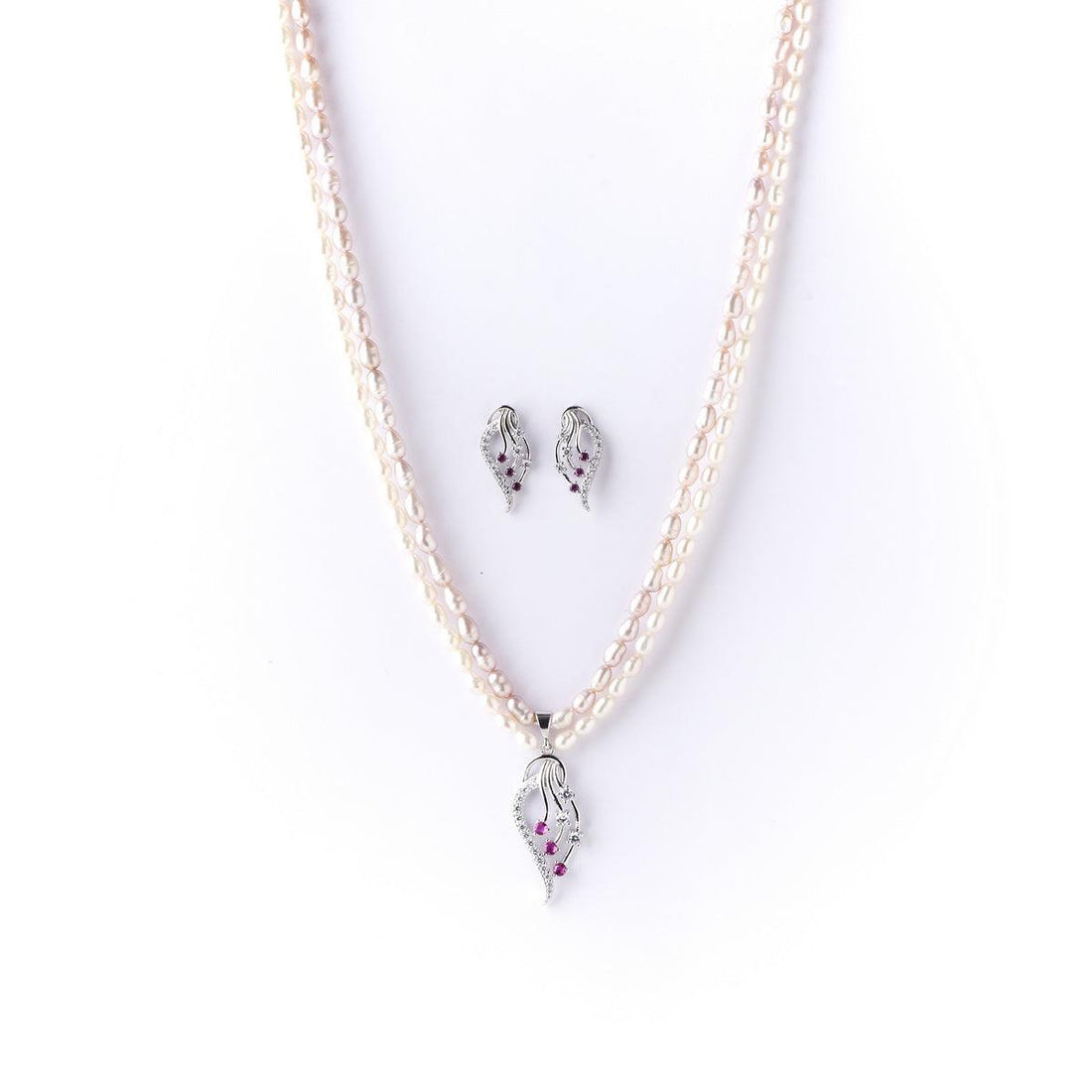 Ravishing Real Pearl Necklace Set - Chandrani Pearls