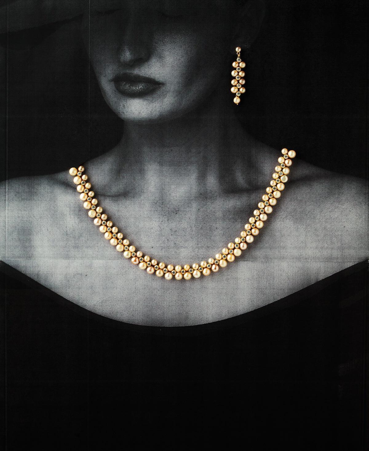 Ravishing Real Pearl Necklace Set - Chandrani Pearls