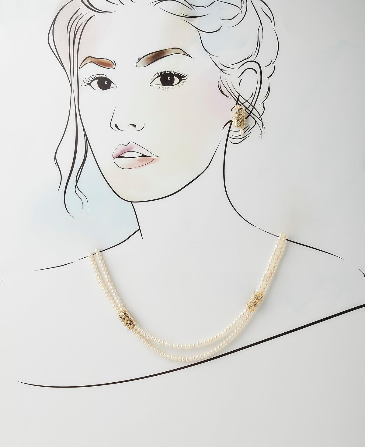 Ravishing Real Pearl Necklace Set - Chandrani Pearls
