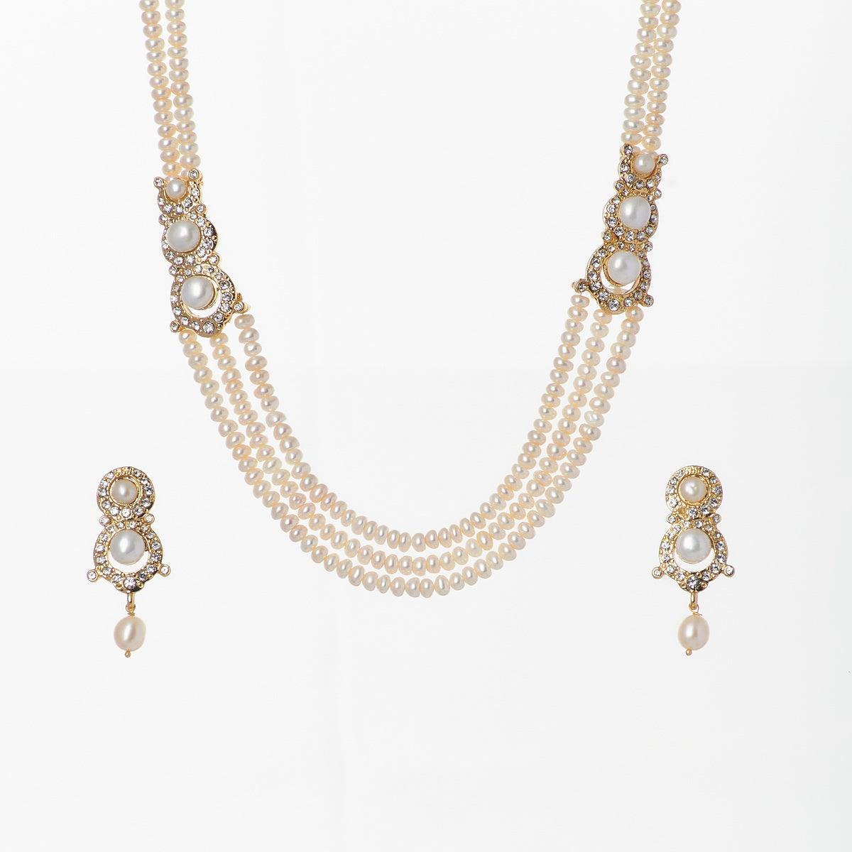 Ravishing Real Pearl Necklace Set - Chandrani Pearls