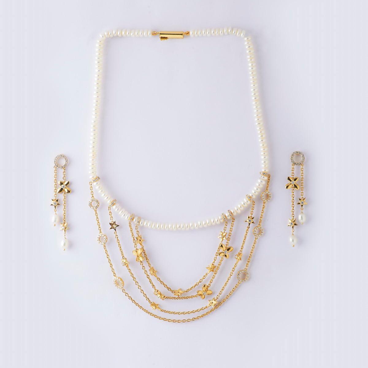 Ravishing Real Pearl Necklace Set - Chandrani Pearls