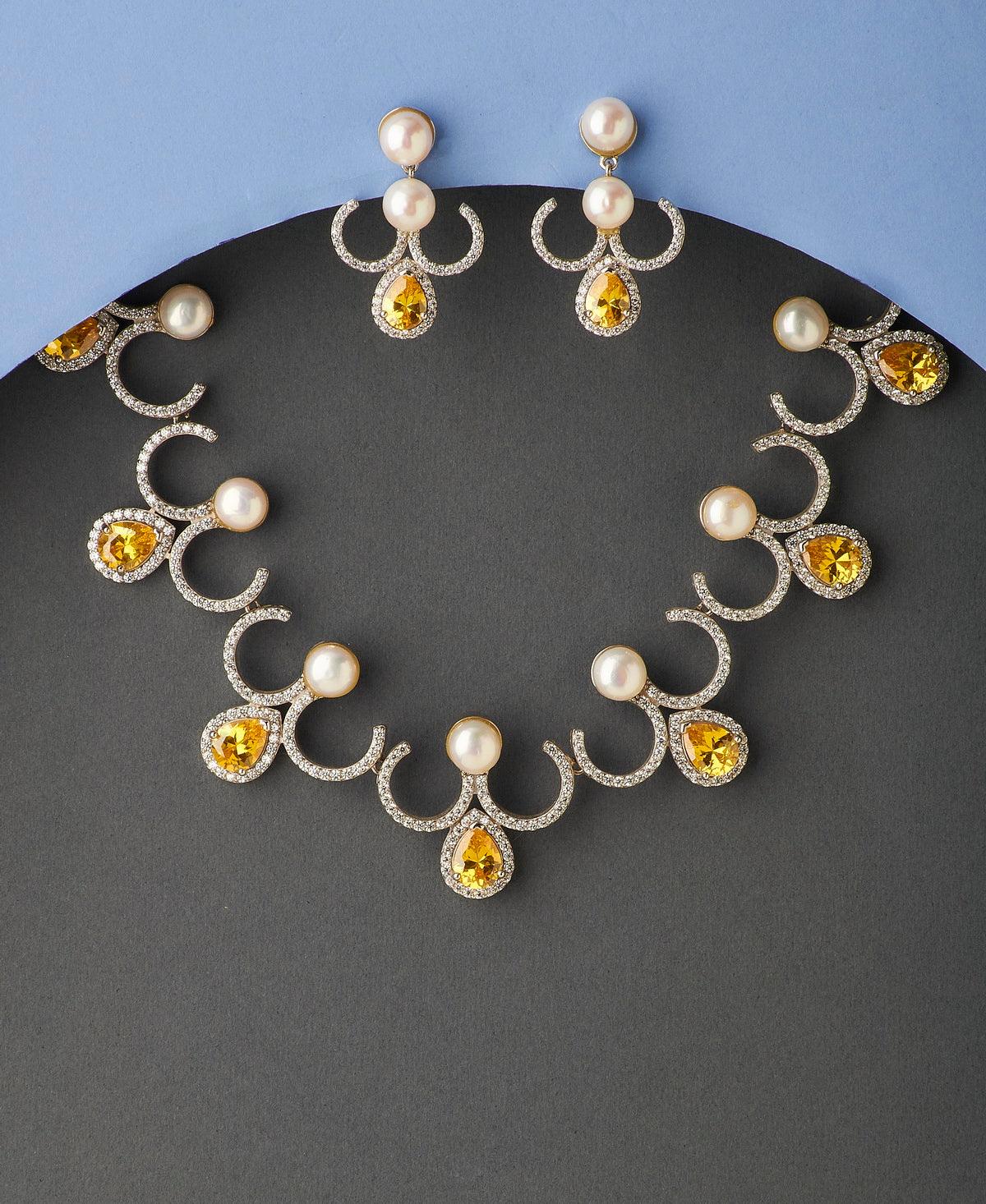 Ravishing Real Pearl Necklace Set - Chandrani Pearls